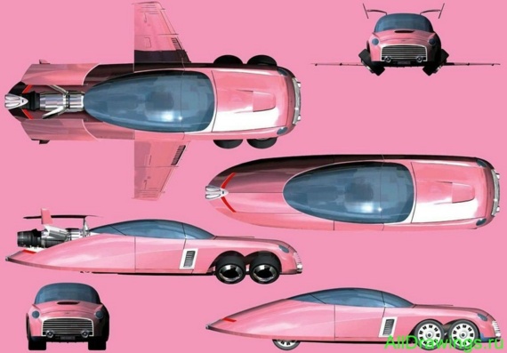 Ford Thunderbird FAB 1 Concept (2004) (Ford Sunderberg FAB 1 Concept (2004)) - drawings (drawings) of the car